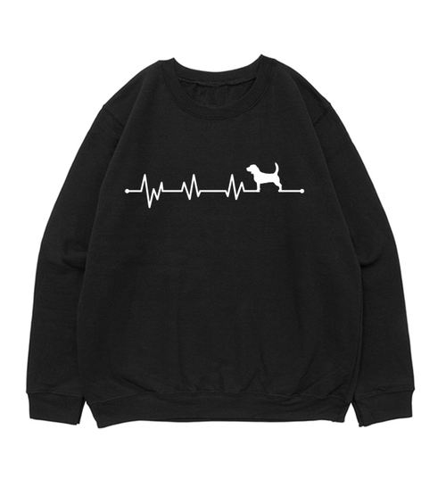 Свитшот "Бигль - сердечный ритм"