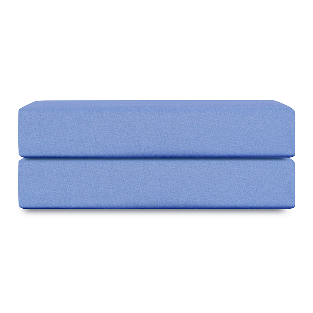 Простыня на резинке из премиального сатина сиреневого цвета из коллекции essential, 180х200х30 см