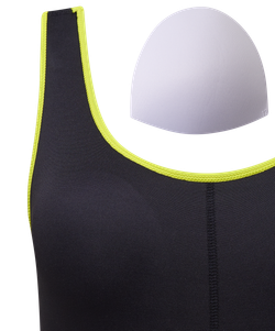 Купальник для плавания Edge Black/Lime, полиамид