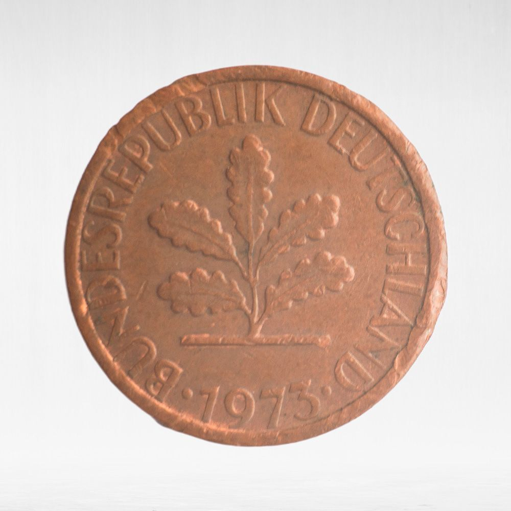 Germany, 1 Pfennig, 1973, (Karlsruhe Mint - "G"), VF