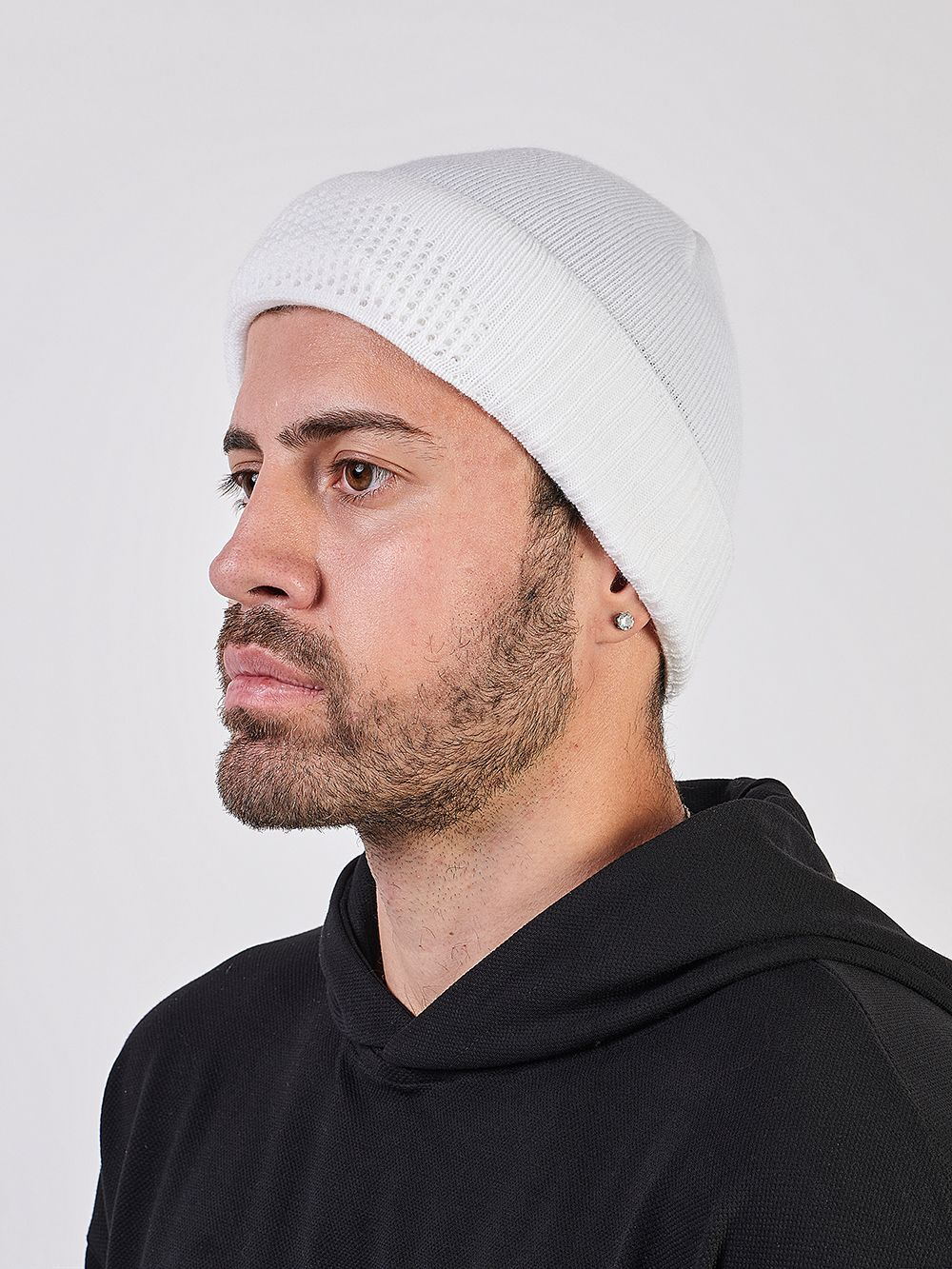 Шапка балаклава трикотажная Prival мужская, белая