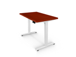 Регулируемый компьютерный стол Bazalt с регулировкой по высоте — столешница МДФ Красное дерево