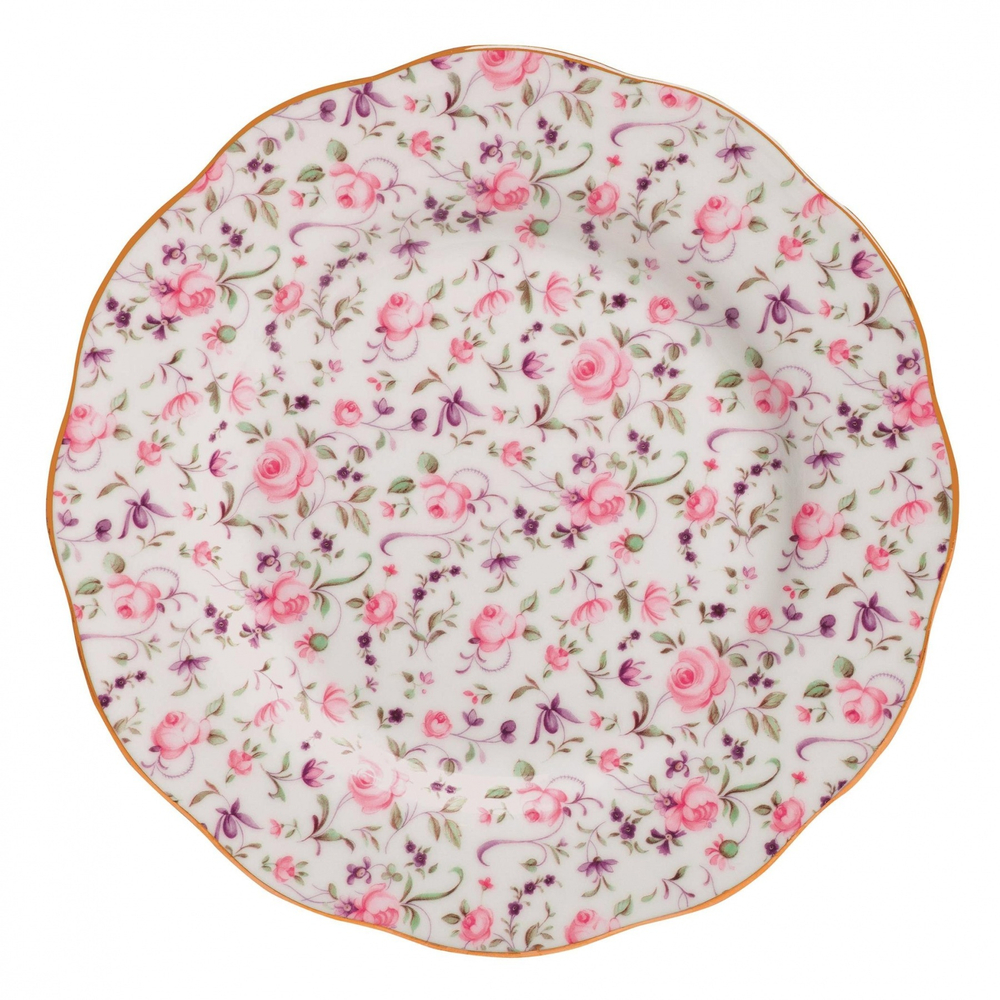 Royal Albert - Тарелка для завтрака Rose Confetti 20 см / артикул   ROSCON25811  / GTIN 652383737099