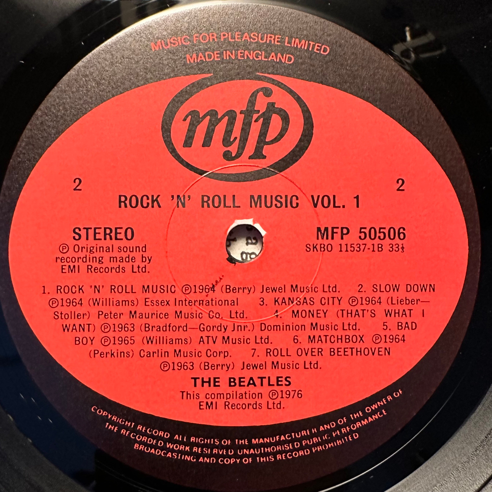 The Beatles - Rock 'N' Roll Music Vol. 1 (Англия 1980г.)