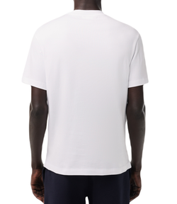 Теннисная футболка Lacoste Heavy Cotton Tennis Ball Print T-Shirt - white