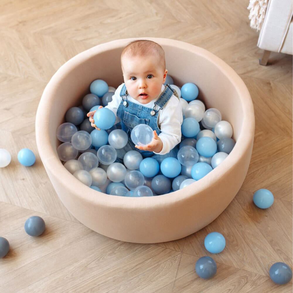 Romana Airpool Детский сухой бассейн Easy (бежевый с серыми шариками)