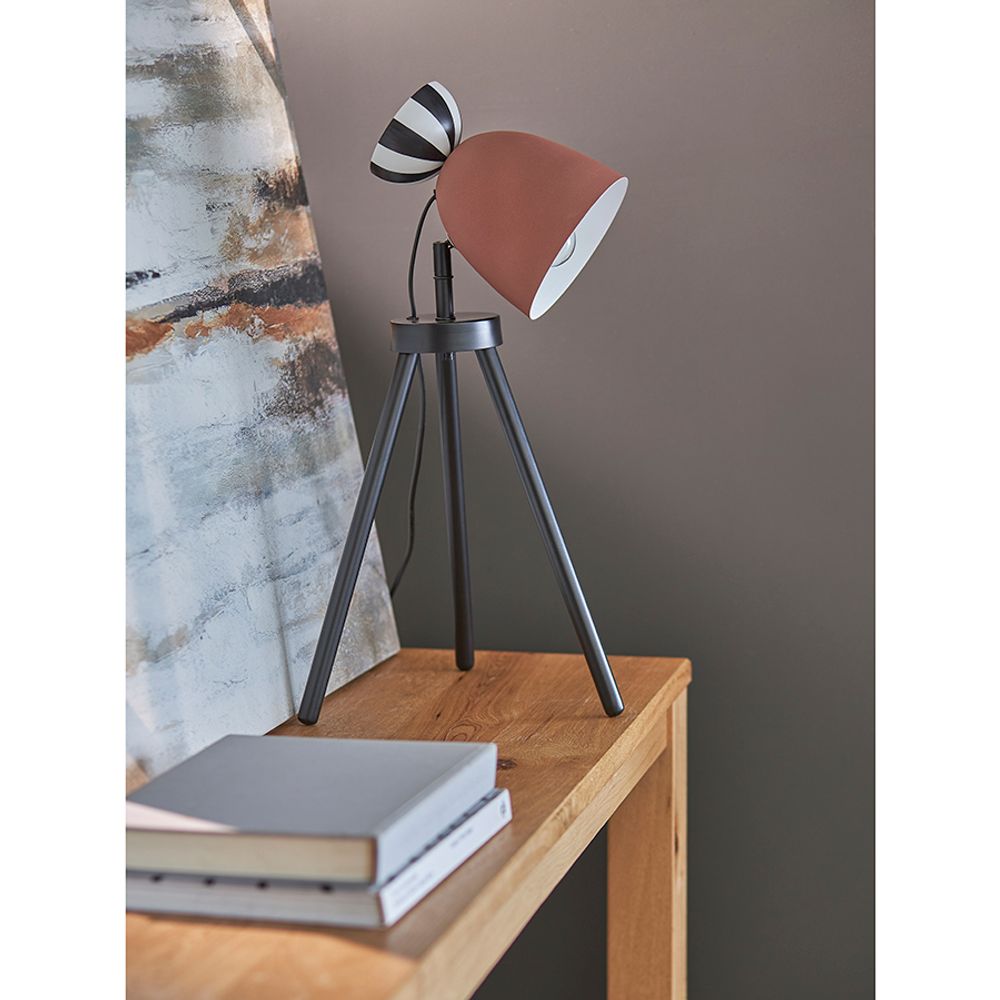 Светильник настольный Anniken, Ø20х58 см, терракотовый