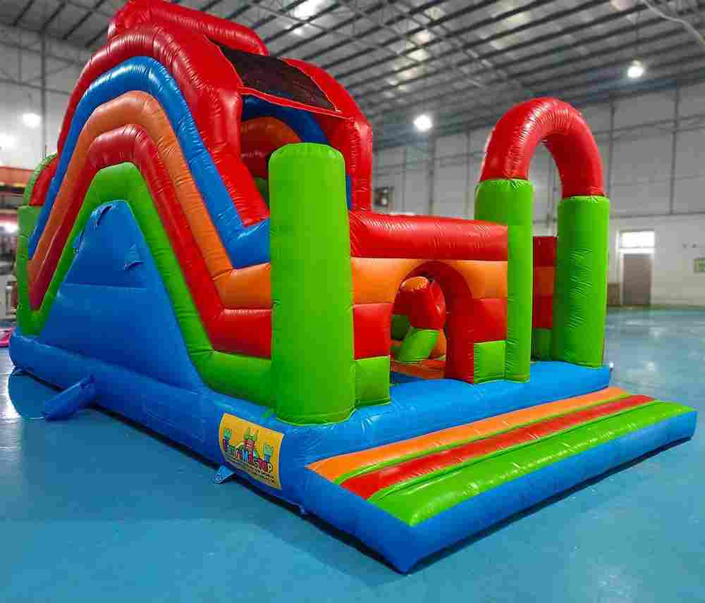 Надувная полоса препятствий «Цветное изобилие 2» 8*4*4 м