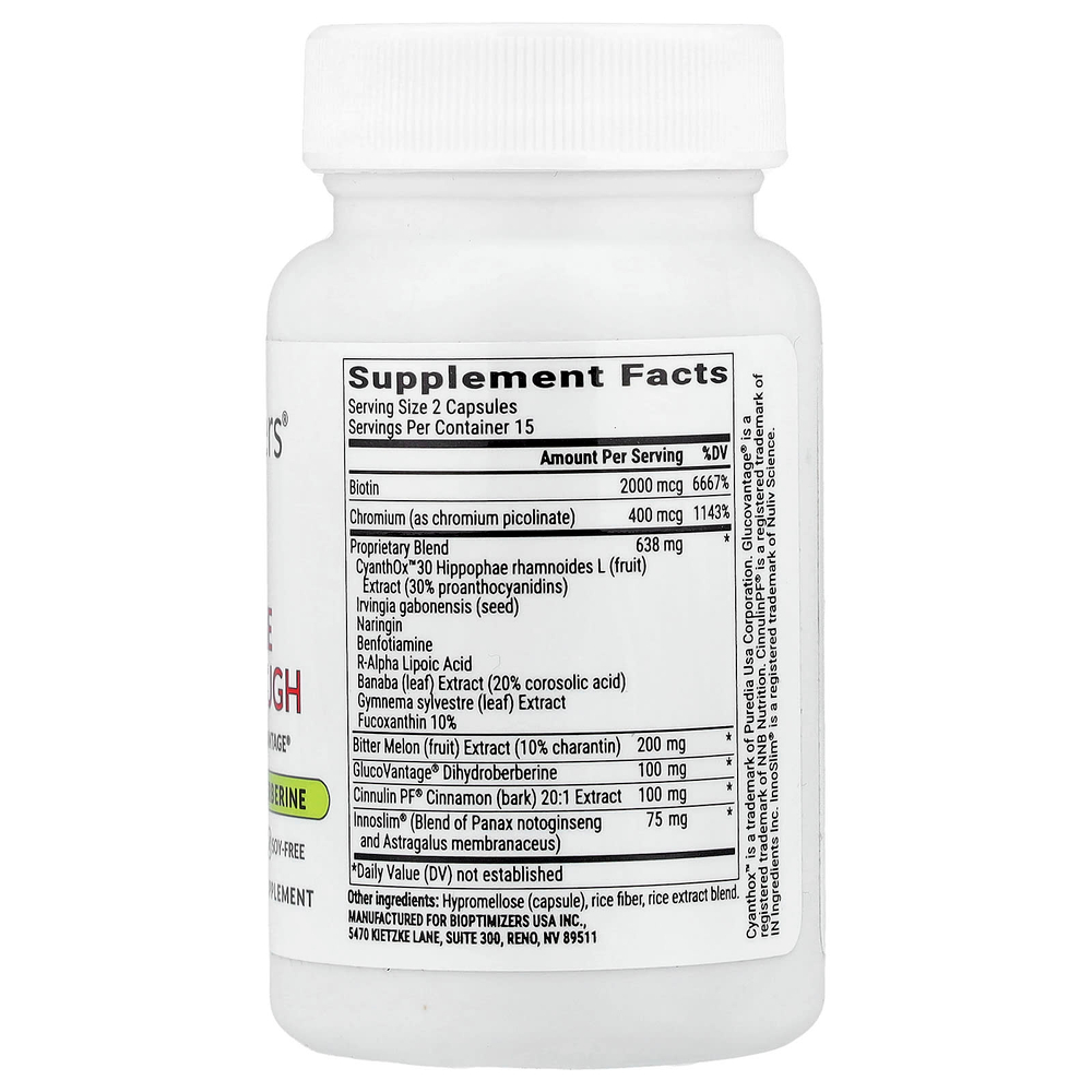BIOptimizers, Berberine Breakthrough, 30 растительных капсул