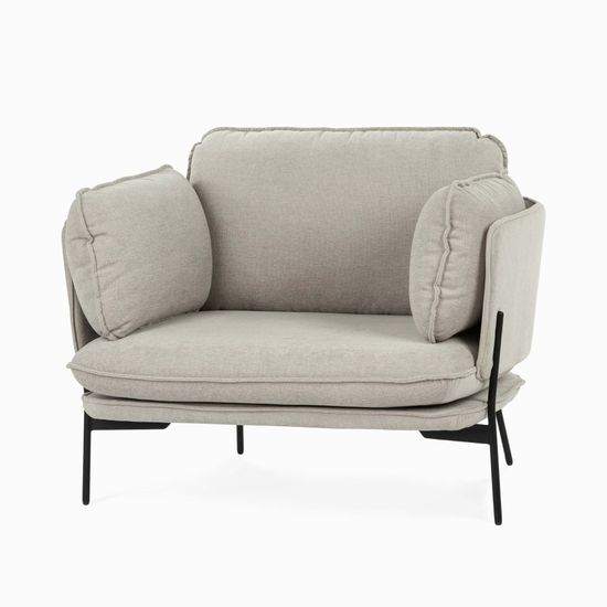 Кресло Sussex цвет светло-серый