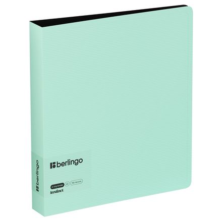 Папка на 4-х кольцах, А5 35мм, Berlingo Instinct, 700мкм, внутренний карман, мятный