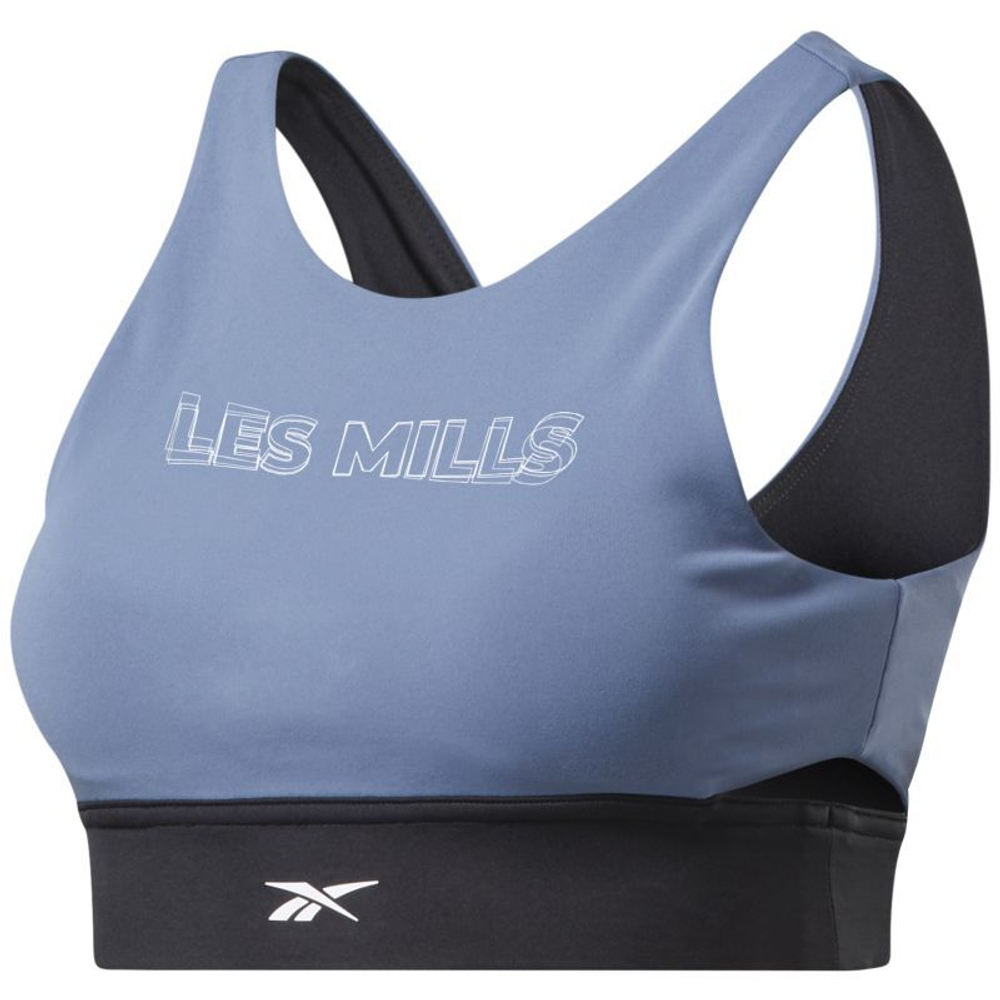 ТОП теннисный Reebok Less Mills Beyond The Sweat Crop Top - небесный
