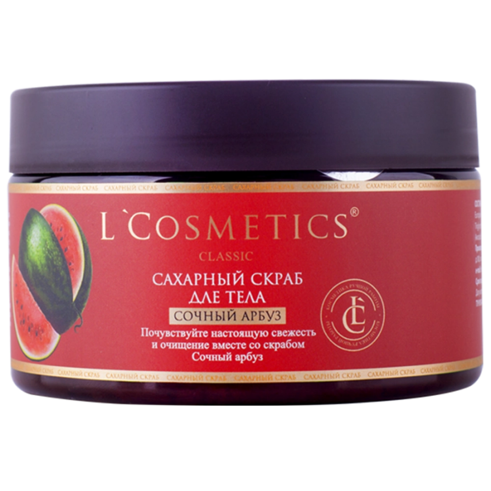 Скраб для тела L'Cosmetics сахарный Сочный арбуз 260 г