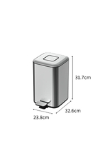 Ведро квадратное Brushed Bronze