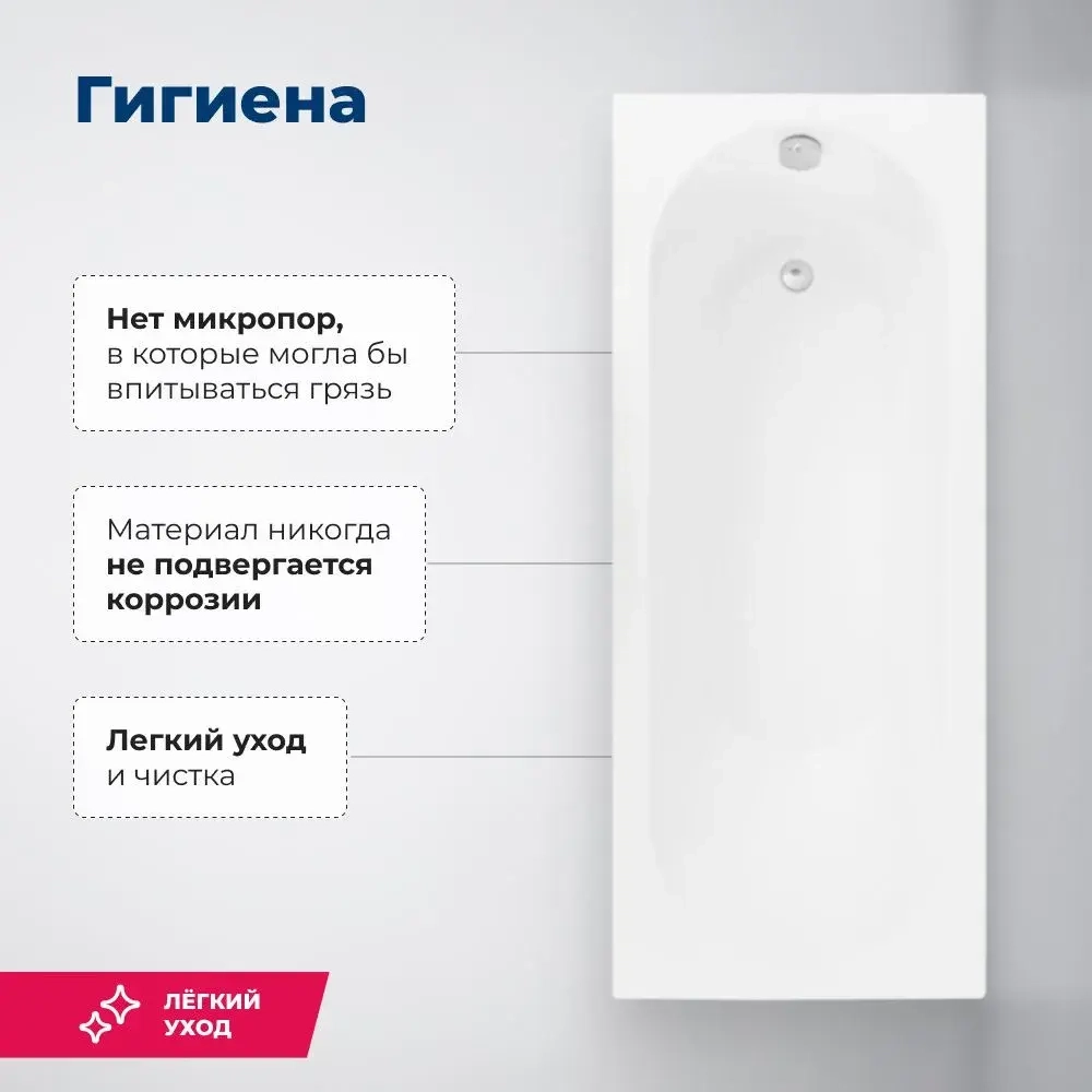 Акриловая ванна Aquanet Lotos 180x80 (с каркасом)