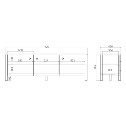 Тумба под ТВ BERGEN BG076