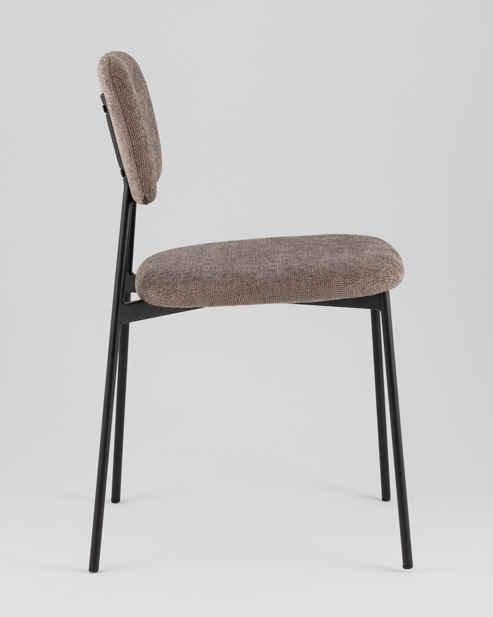 Стул Chao коричневый черные ножки