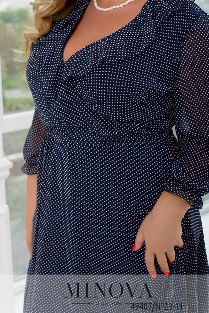 Платье 23-11-синий Minova