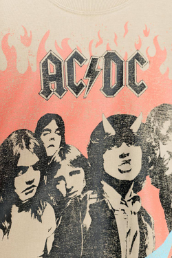 ZARA ТОЛСТОВКА AC/DC ®, БЕЖЕВЫЙ