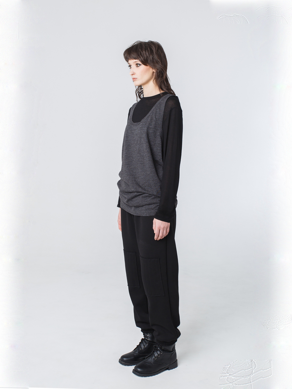 Майка унисекс "Серость". Серый меланж