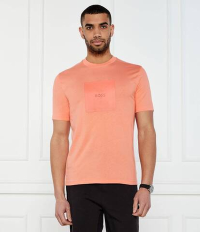 Футболка Logo Rib BOSS GREEN - персиковый(50538096)