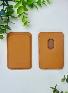 Кожаный чехол - бумажник K-DOO LEATHER WALLET MagSafe коричневый
