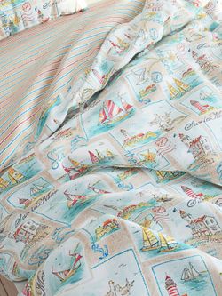 Пододеяльник Сказка "Витамин Sea/Морская полоска" 1,5-сп 145х215 см на молнии , перкаль