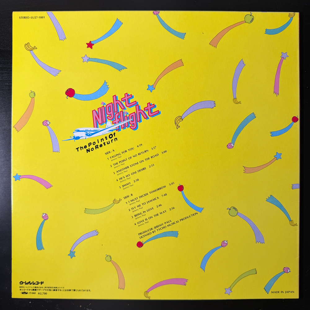 Night Flight – The Point Of No Return (Япония 1982г.) Т