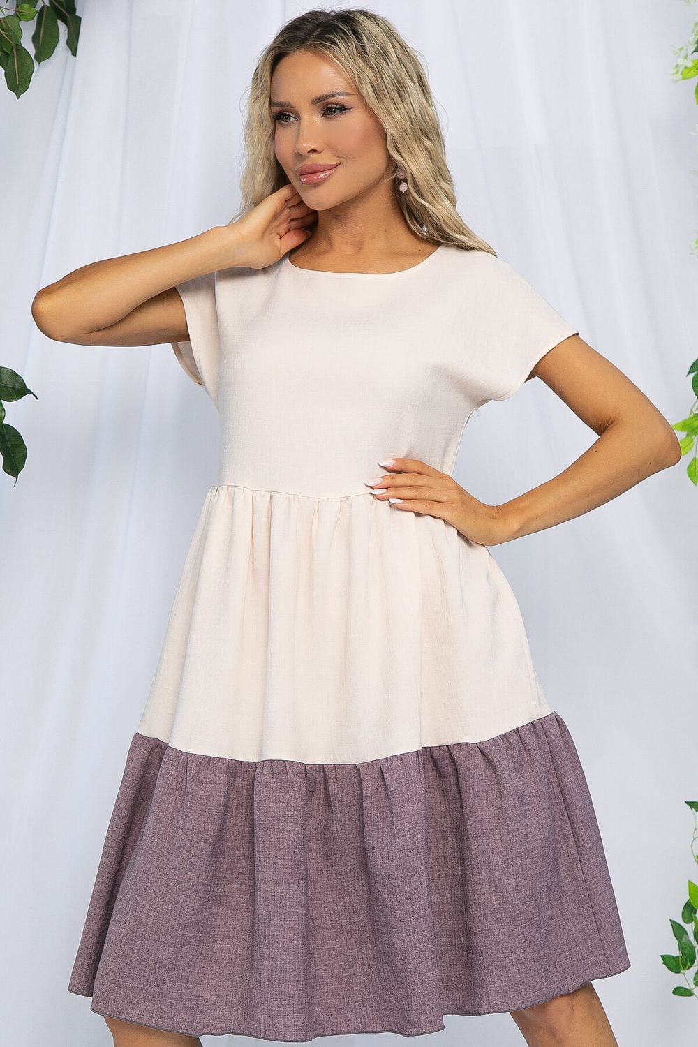 Платье Лаки (бежевое) П15799-12М LT Collection