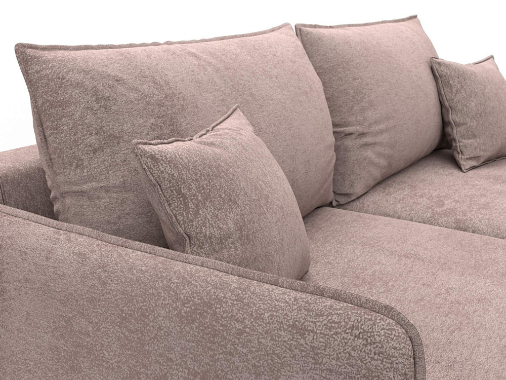 Диван прямой Лига-064 НПБ ВЕЛЮР TOWER 05 бежевый