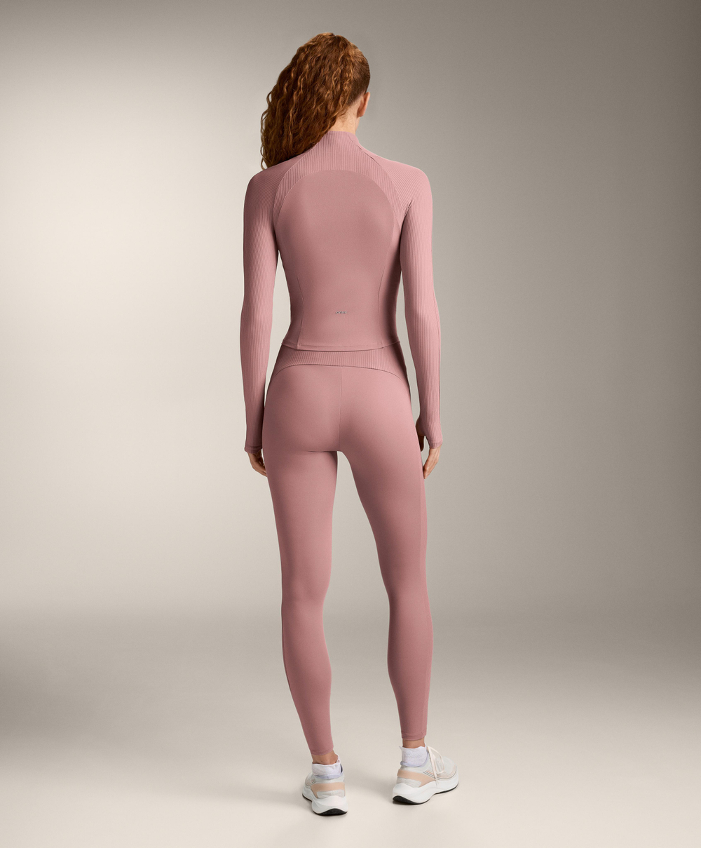 Oysho Высокотехнологичная куртка в рубчик, нежно-розовый