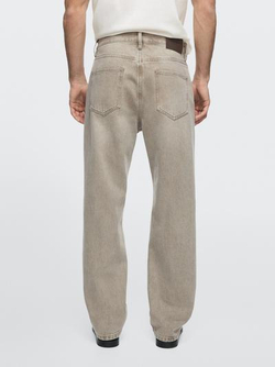 Massimo Dutti Джинсы прямого кроя, серо-зеленый