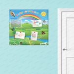 Стенд магнитный Наше творчество с карманом А4 126