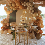 Шар 12" Кофе, Пастель / Coffee 074 Sp