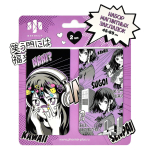 Набор заклад. магнит. для книг 2шт. 45х89 мм. мелован. бумага "Манга" (Феникс+)