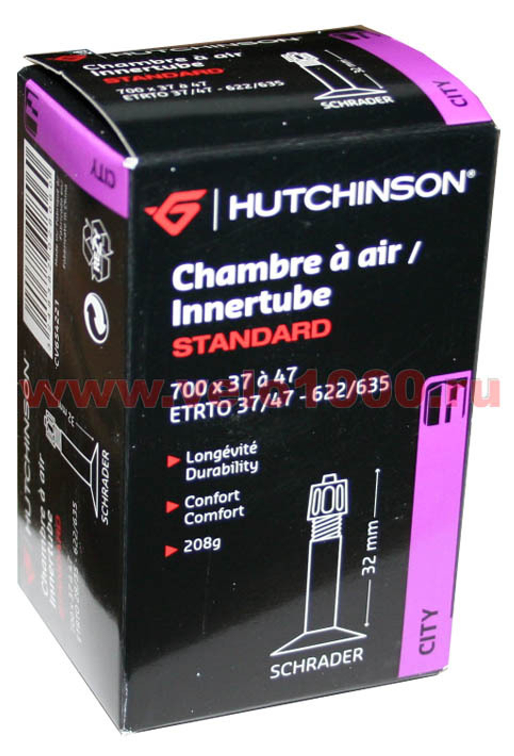Камера HUTCHINSON 700x37/47, A/V 32мм, 170г, инд уп.  CV654221
