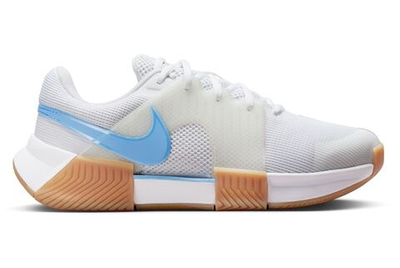 Женские Кроссовки теннисные Nike Zoom GP Challenge 1 - white/light blue/sail/gum light brown