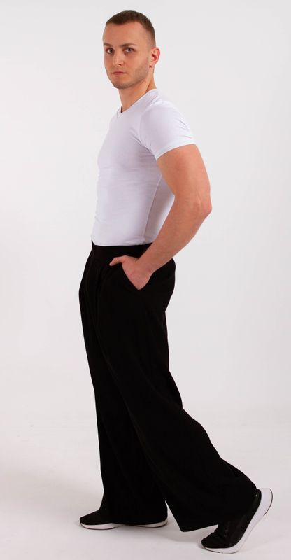 Брюки широкие IMBA микровельвет