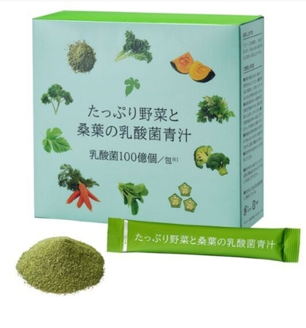 JAPAN LIFE Mulberry Green Juice - полезный аодзиру на основе листьев шелковицы, с молочнокислыми бактериями, 30 шт