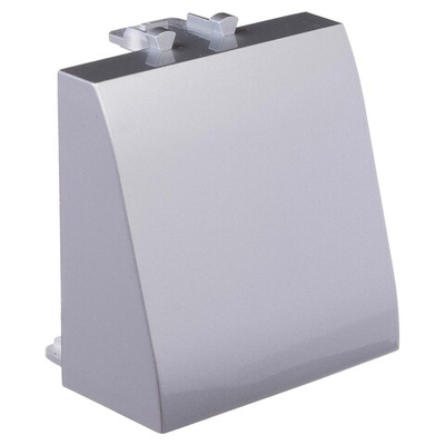 Вывод кабеля модульный "Avanti", "Закаленная сталь", 2 модуля