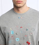 футболка tee celebration BOSS GREEN - серый(50467065)