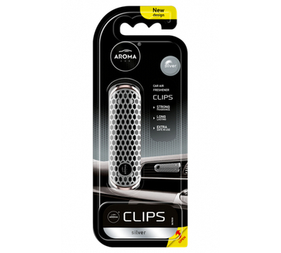 AROMA CAR Ароматизатор воздуха Aroma Car CLIPS Silver в дефлектор
