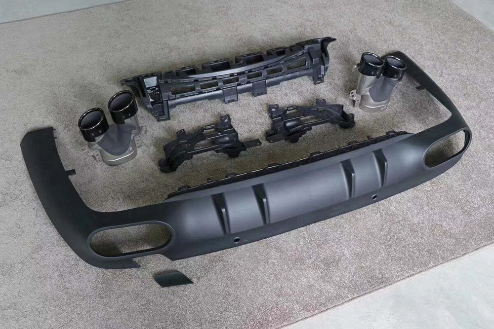 Диффузор заднего бампера с выхлопными насадками для MERCEDES-BENZ CLS53 C257 AMG 2018+ Мерседес Бенц