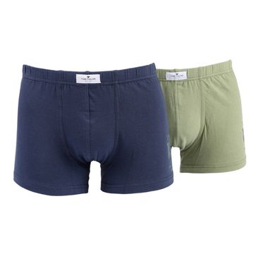 Мужские трусы боксеры набор 2в1 (темно-синие, оливковые) Tom Tailor 70476/6061 320