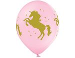 Шар (14"/36 см) Шелкография пастель, Единорог 25 шт.