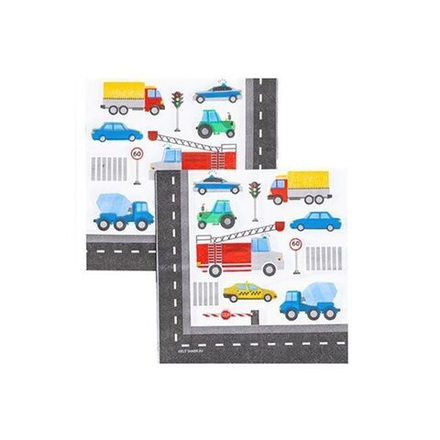 Салфетки малые Машинки, 12 штук