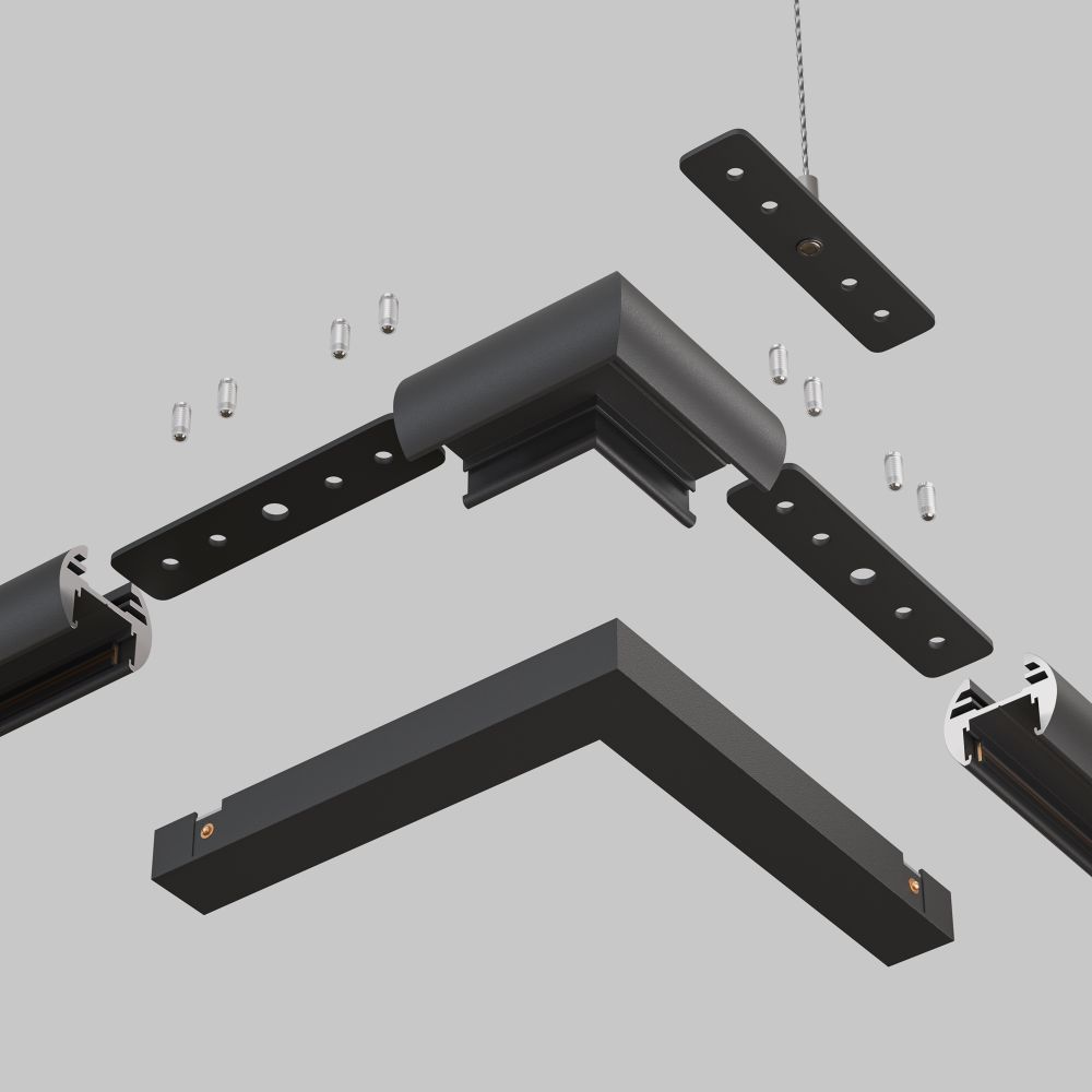 Коннектор угловой круглый Maytoni   TRA172CL-R-11B