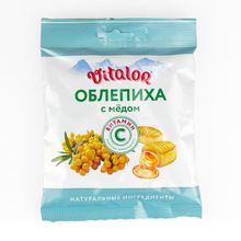 Леденцы Vitalor Облепиха с медом и витамином С, 60 г