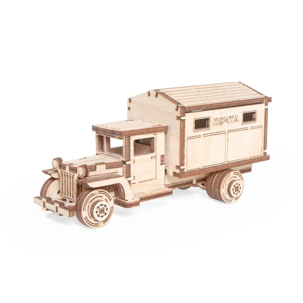 Грузовичок ЛТ Почта от Lemmo - Деревянный конструктор, сборная модель, для детей