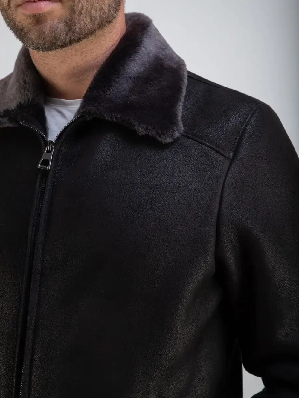 Дубленка мужская зимняя натуральная Турция